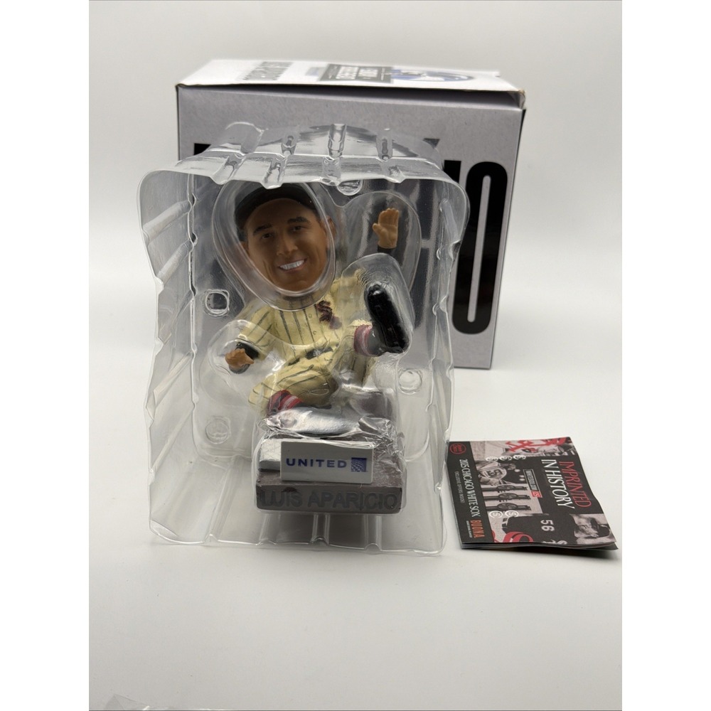 LUIS APARICIO CHICAGO WHITE SOX Bobblehead; STADIUM SGA Sunday Bobblehead Series